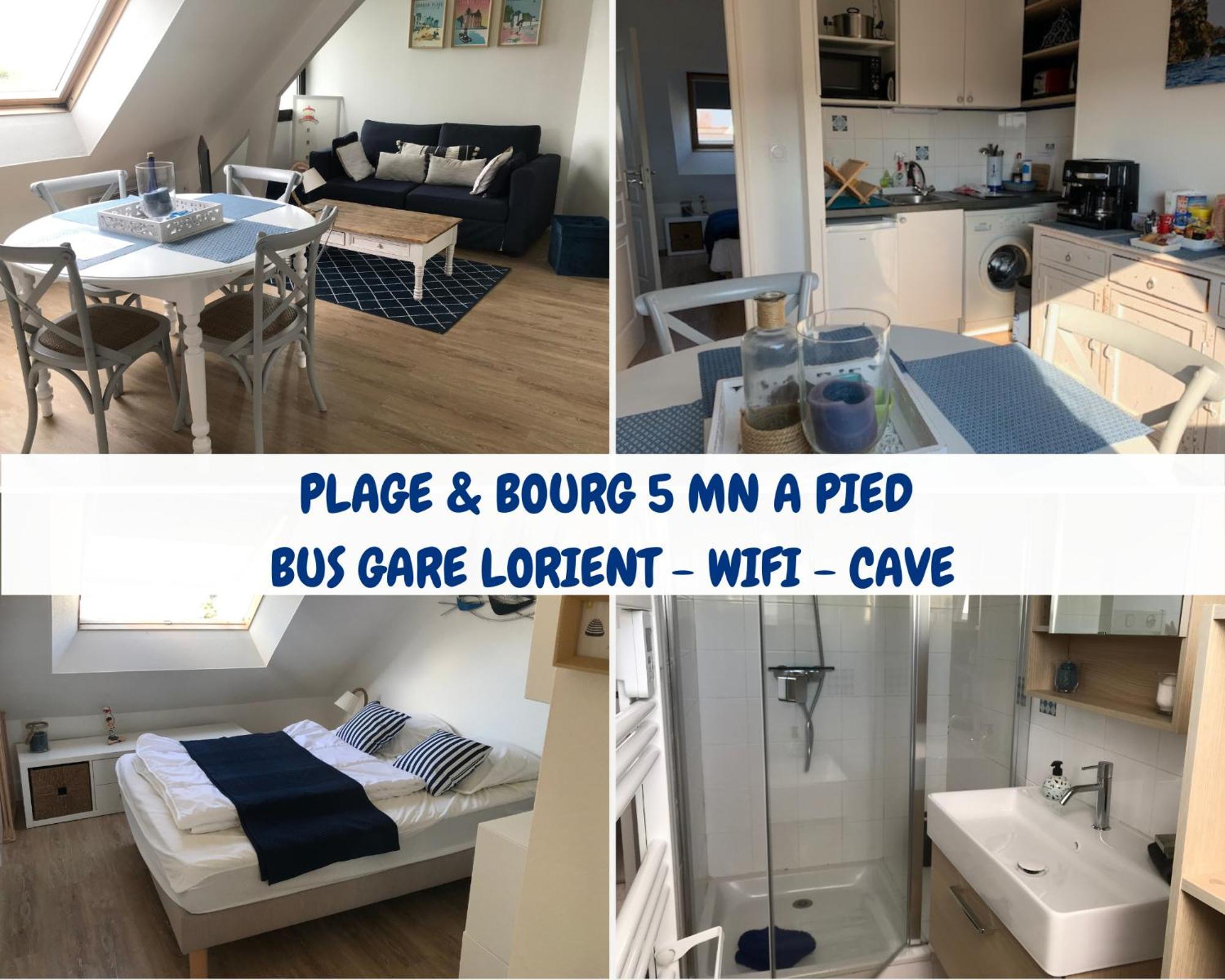 Tout A Pied ! T2 25M2 - Parking Prive - Wifi Lägenhet Larmor-Plage Exteriör bild